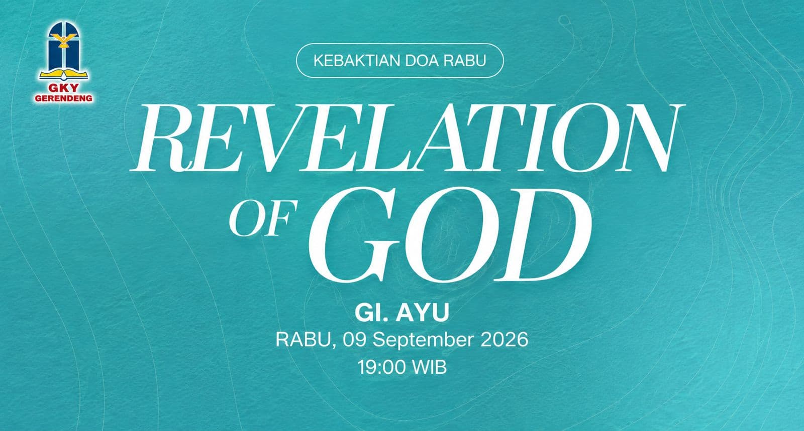 Kebaktian Doa : 09 September 2026
