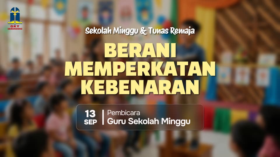 Kebaktian Anak: 13 September 2026